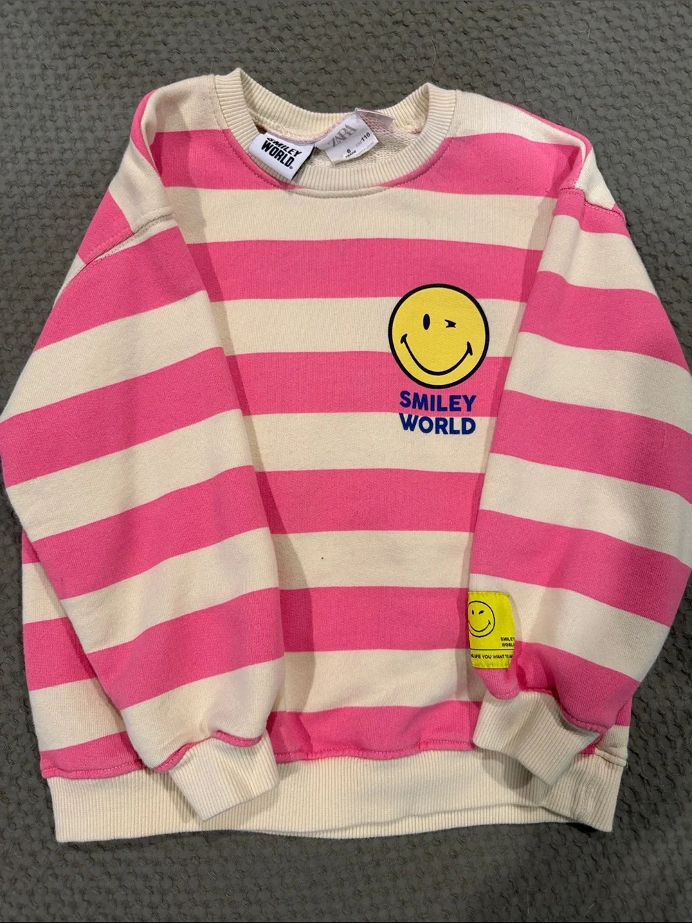 Zara striped sweatshirt